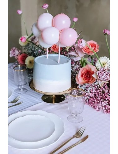 Cake Topper ballon roze