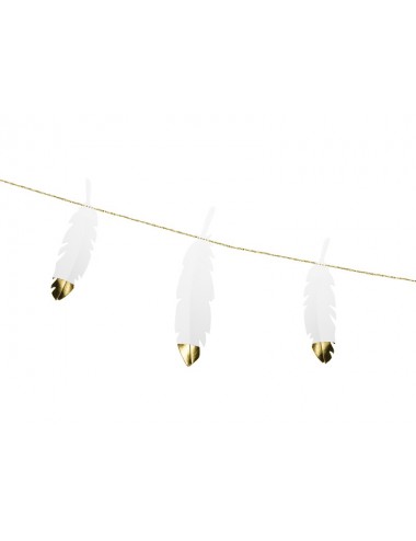 Slinger witte veren