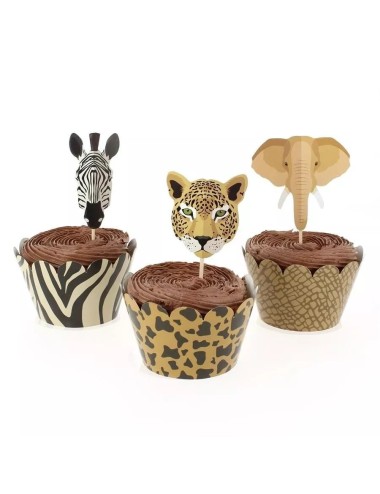 Cupcake Kit "Safari" (12st)