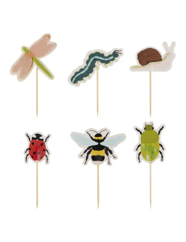 Cake Toppers Insecten (12 st.)