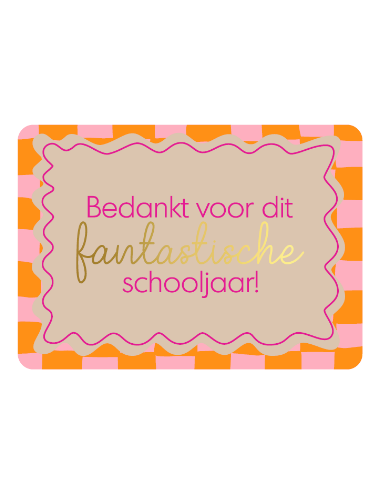 Kaart "Bedankt voor Dit...