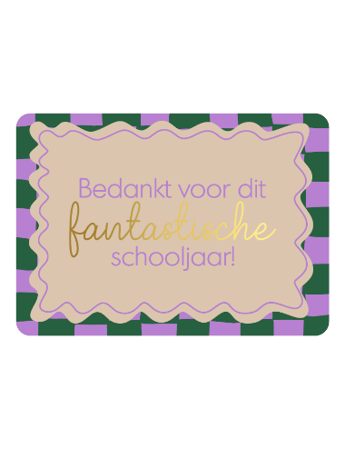 Kaart "Bedankt voor Dit...