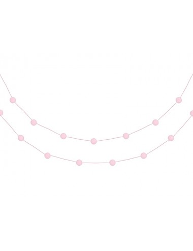 Slinger pompom roze