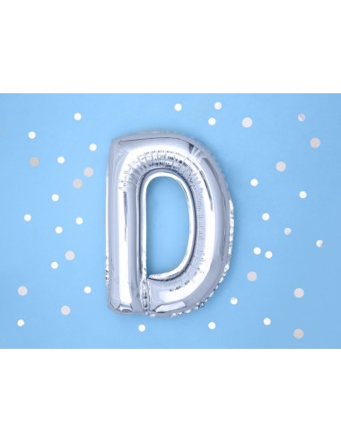 Folieballon letter zilver