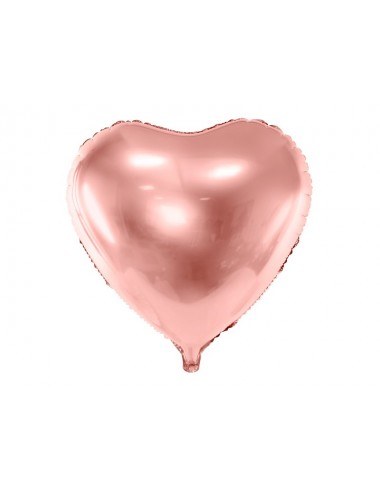 Folieballon hart roségoud