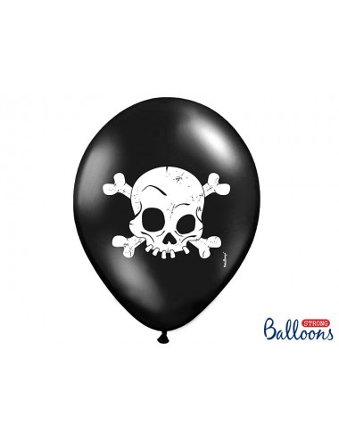 Ballonnen zwart "Pirate" (6st)