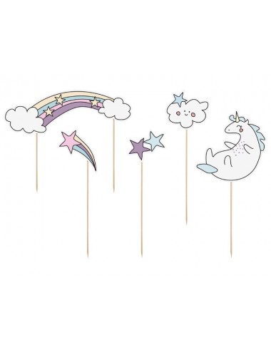 Cake toppers "Unicorn" (5st)