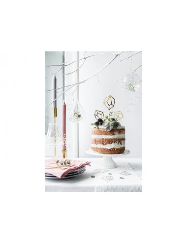 Cake toppers diamanten goud...