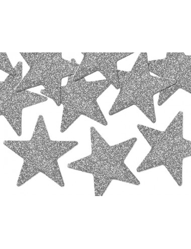 Decoratie zilveren sterren