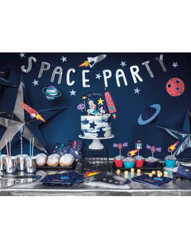 Decoratie "Space" (5st)