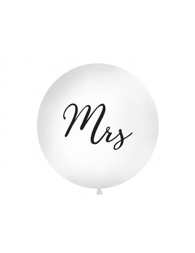 XL Ballon "Mrs" zwart