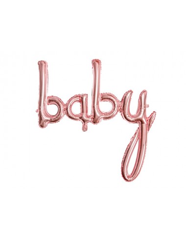 Folieballon roségoud "baby"
