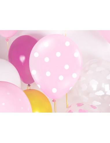Ballonnen roze met witte...