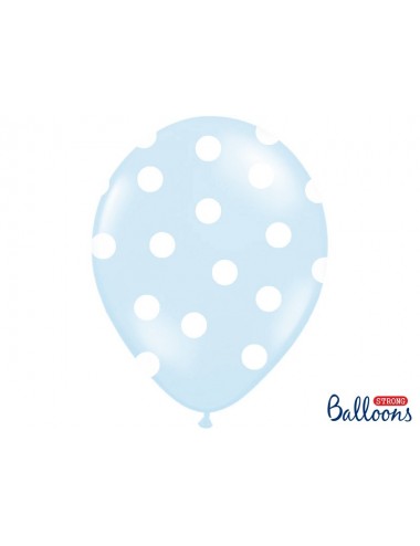 Ballonnen blauw met witte...