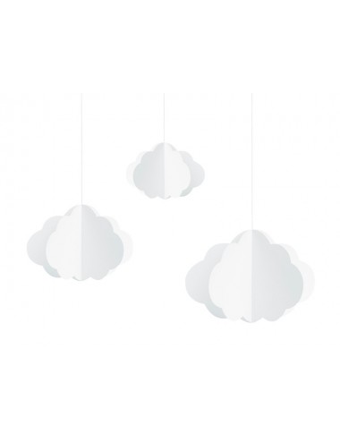 Decoratie wolken (3st)