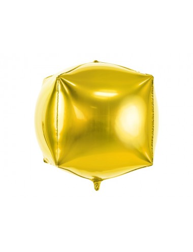 Folieballon kubus goud