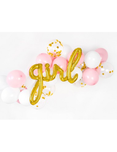 Folieballon goud "girl"