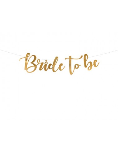 Slinger "Bride to be" goud