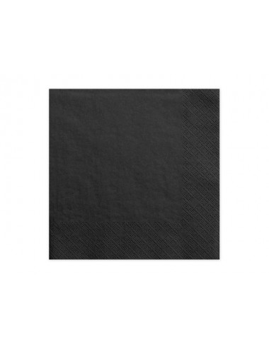 Zwarte servetten (20st)