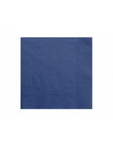 Donkerblauwe servetten (20st)