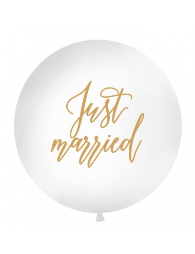 XL "Just Married" Ballon goud