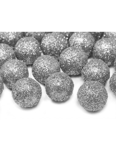 Confetti balletjes zilver