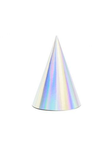 Feesthoedjes iridescent (6st)