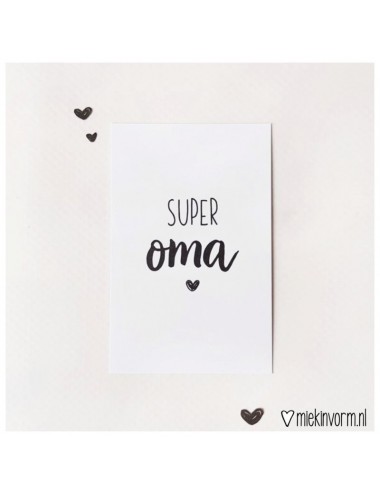 Minikaartje "Super oma"