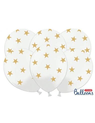 Ballonnen met sterren wit...