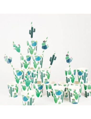Papieren bekertjes cactus...