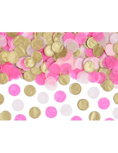 Confetti mix roze/goud/creme