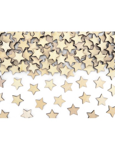 Confetti houten sterren