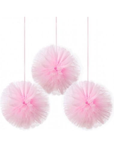 Pompom roze  Ballerina (3st.)