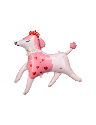 XL Folieballon roze hond