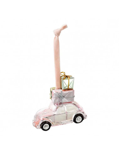Roze hanger kerstboom auto